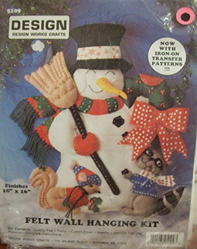 Design Works Craft Snowman Felt Wall Hanging Kit