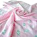 100% Cotton Muslin Swaddle Blanket (2 Pack) for Baby Girls | 47