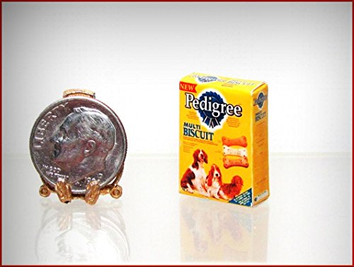 Dollhouse Miniature Handcrafted Dog Biscuit Box - My Mini Garden Dollhouse Accessories for Outdoor or House Decor