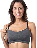 Gratlin Women's Lightly Padded Wireless Racerback Sports Maternity Nursing Bra