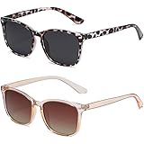 DUSHINE Polarized Sunglasses for Women Classic Retro Style 100% UV Protection