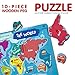 Gleeporte Wooden Peg Puzzle, World Map Theme - Learning Educational Pegged Puzzle for Toddler & Kids - 7 Continents & 4 Oceans (11 pcs)