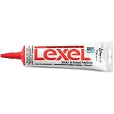 Lexel White 5 Oz (1 Pack) | Paintable formula bonds to wet surfaces indoors and outdoors, stays flexible in all weather, and resists silicone's yellowing