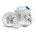 Hoomeet Porcelain Dinnerware Set, 4-Piece Pretty Bear Tableware Set, Ceramic