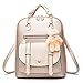 Soft Leather Backpack Lovely Schoolbag Shoulder Bag Sports Knapsack for Women