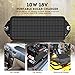 MOOLSUN 12 Volt 12v Solar Battery Charger, 10W Solar Car Battery Charger, Solar Trickle Charger, Solar Panel Battery Maintainer for Automotive, Motorcycle, Boat, Marine, RV