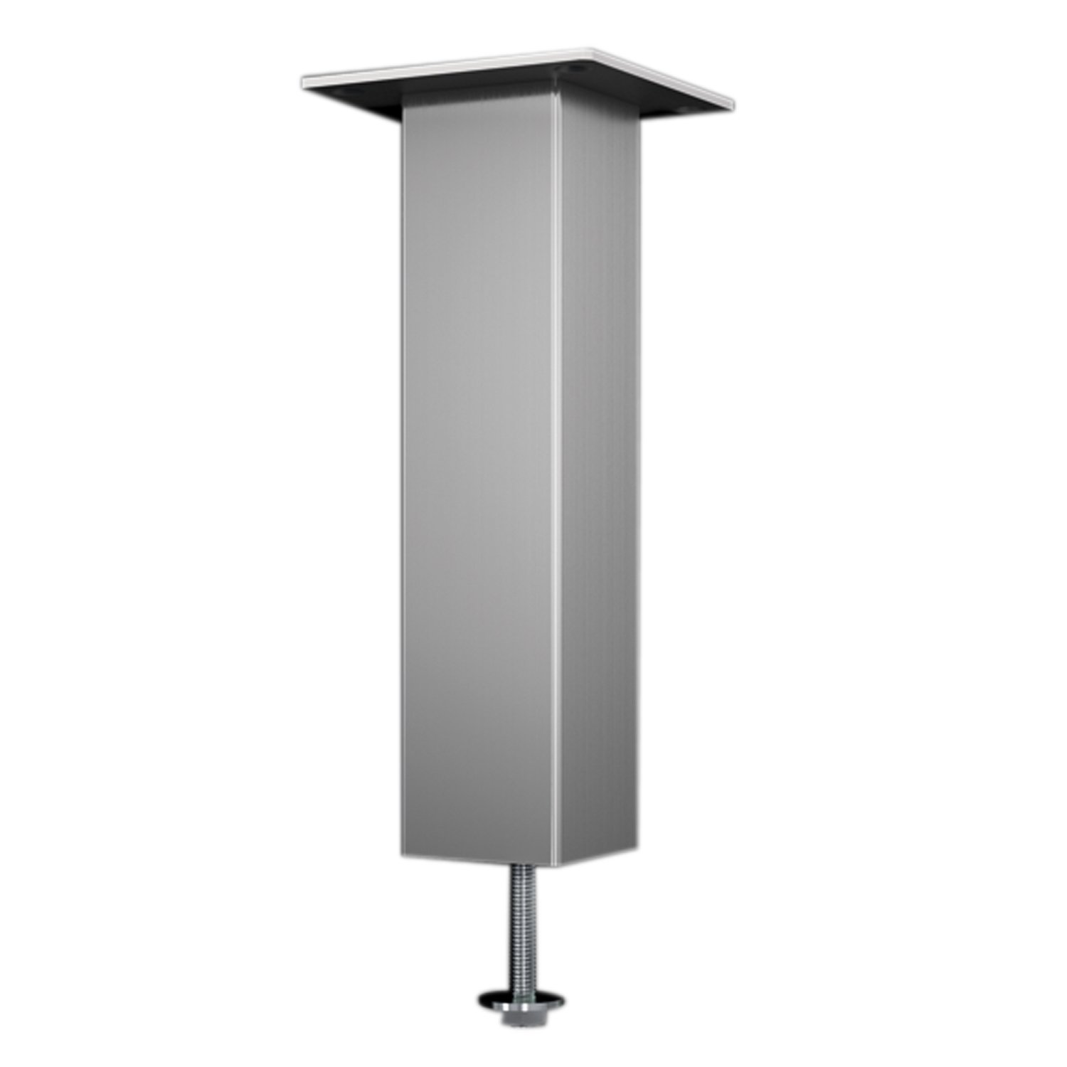 EBB 20.005.11-230 Capri Bar Console Straight | 50 x 50 mm | Aluminium Silver | Height: 230 mm | Pack of 1