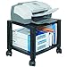 Kantek Mobile Printer Stand Cart, 2 Shelf with Drawer, Adjustable Height, Cable Management, Locking Casters, 17
