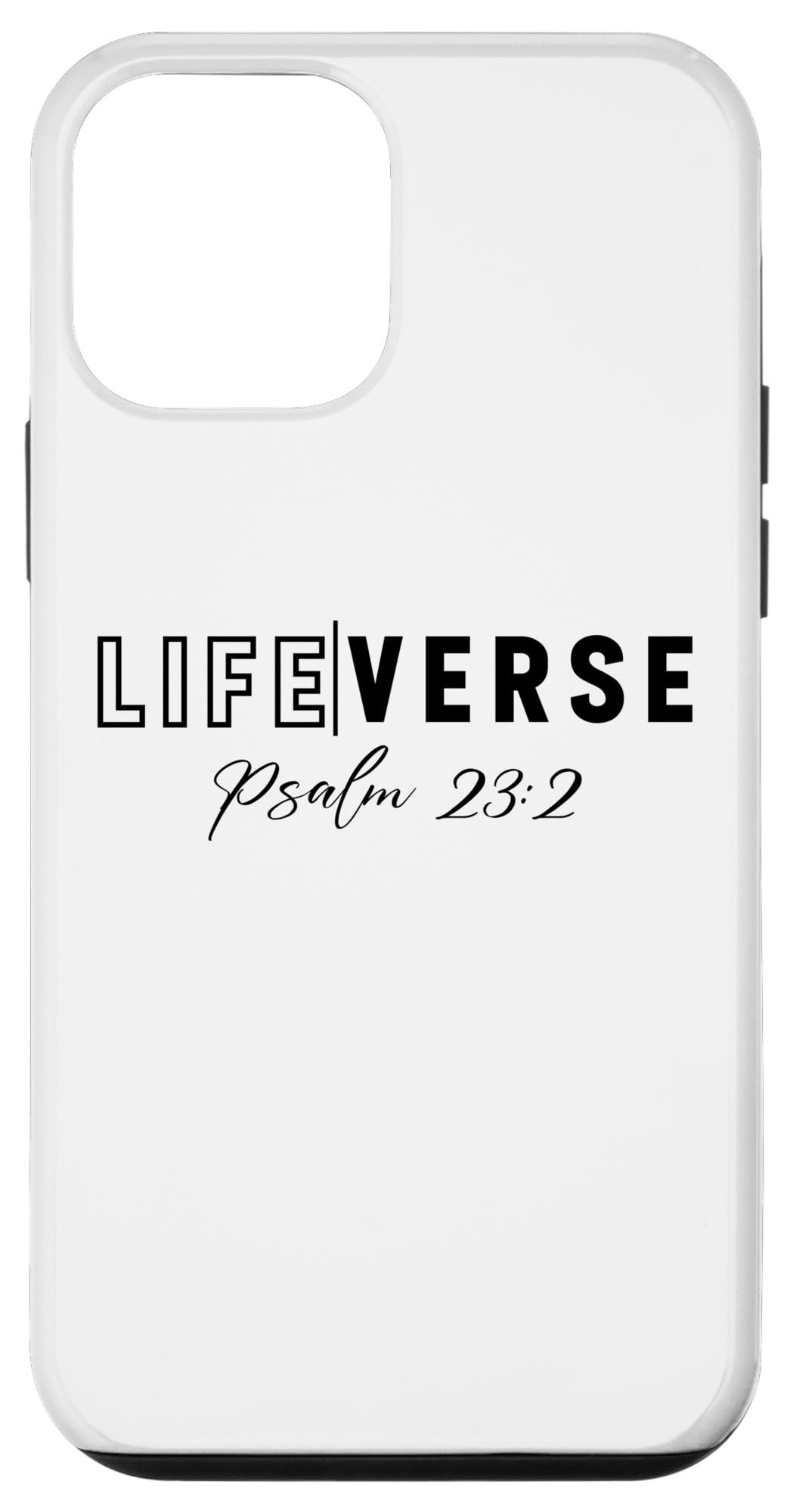 iPhone 12 mini Life Verse Psalm 23:2 Christian Bible Study Love Jesus Case