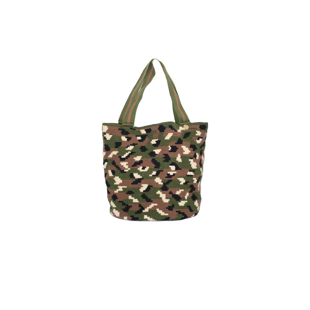 camo beach bag