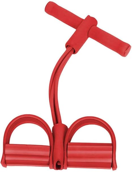 NIUYU Tension Rope Yoga Pilates, Ejercicios De Fitness Aparatos De Ejercicios Multifunción Culturismo Expansor Cuerda Abdominales Pull Ropes Pedal-Rojo: Amazon.es: Deportes y aire libre
