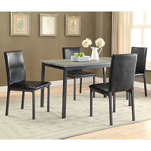 A Line Furniture Transitional Style Two-Tone 5-piece Dining Set