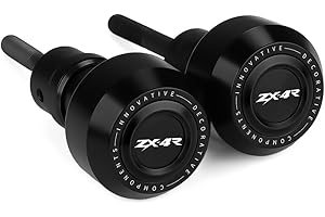 Mokiton Motorcycle Frame Sliders Crash Bar Protector Compatible with Ninja ZX4R ZX4RR 2023 2024 2025 | No Cut Kits Engine Fairing Guard Falling Protection ZX-4R ZX-4RR Accessories (Black)