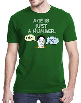 Amazon.com: Age is Just a Number Dwight The Office T-Shirt ...