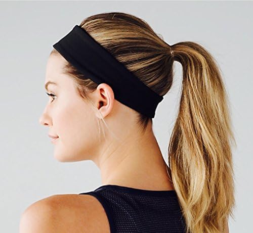 Sports Headband by Elan Vital - NO SLIP GRIP - Highest Quality Material, Sweat Wicking, Head Band for Sport, Yoga and Exercise - Love It Guaranteed!