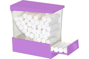 Dental Cotton Roll Dispenser, YOUYA DENTAL Professional Press on Plastic Cotton Roll Holder Organizer for Home Dental Pharmacy Dentist Cotton Roll Storage Box with Nonslip Base for Dental Lab Press