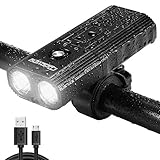 Cycloving 1000 Lumen Bike Light with Power Bank Function. USB Rechargeable Bicycle Headlight, IPX6 Water Resistant Front Light, Easy to Install - Cycling Safety Flashlight