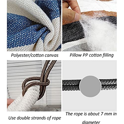 CYYAN Hängesessel Hängestuhl, Hängesessel zum Aufhängen Indoor und Outdoor Hängesessel Hängestuhl für Erwachsene… – Bild 7