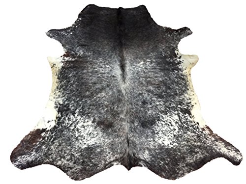 GREY TRICOLOR COWHIDE RUG X LARGE 45 SQFT ( 7 X 6.5 ) H5228