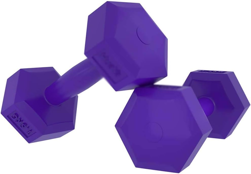 Barbell Set Hex Dumbbell, Cast Iron Dumbbells Free Weights for Women & Men, Ergonomic Non-Slip Comfort Grip - Exercise Weights for Core and Strength Training