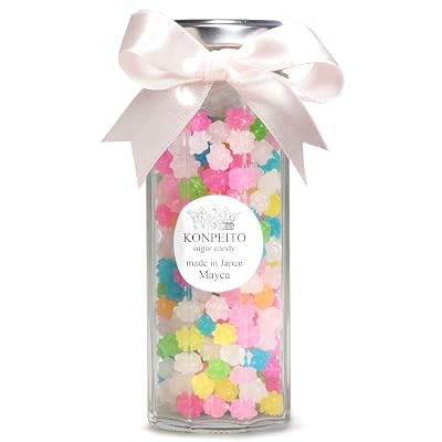 Crystal KONPEITO Glass Bottle Japanese Sugar Candy Ai series 2 layers