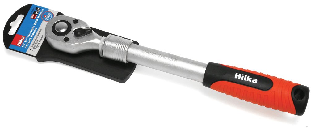 Hilka 06130012 1/2-inch Drive Telescopic Ratchet