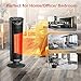 Electric Space Heater, ASTERION Portable Ceramic Office Heater with Adjustable Thermostat, Oscillating Indoor Heater with 24H Timer Remote Efficient for Home, bedroom, Tip-Over Overheat Protection,ETL
