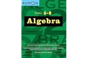 Kumon Algebra-Grades 6-8 (Kumon Middle School Math Workbooks)