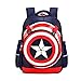 Kids Backpack,Captain America Waterproof Comic School Bag Book Bag for Boys