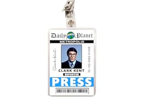 FIGHERO Daily Planet Clark Kent Reporter Press ID Badge Name Tag