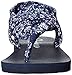 Skechers Cali Women's Meditation Squad Goals Toe Ring Sandal, Navy Bandana, 9 M US