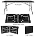 Goplus 6' Folding Table Indoor Outdoor Dining Camp Table Portable Plastic Picnic Table with Rounded Corners & Handle