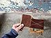 Minimal leather wallet, Card wallet, Card holder, Brown Dublin wallet, Brown Horween leather, Wallet