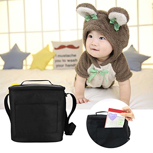 Baby Bottle Bags for Travel, Homga Breastmilk Insulated Storage Bag with Air Tight Lock in The Cold & Preserve Important Nutrients, Milk Baby Bottle Cooler Bag Fits up to 8Oz. Bottles - Thumbnail 4