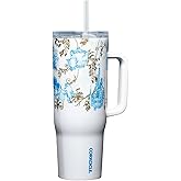 Corkcicle Cruiser Insulated Tumbler with Handle & Straw - Keeps Drinks Ice Cold - Triple-Insulated - Leakproof Travel Mug - BPA-Free - Summer Drinkware Gift - 40 oz, Princess Belle