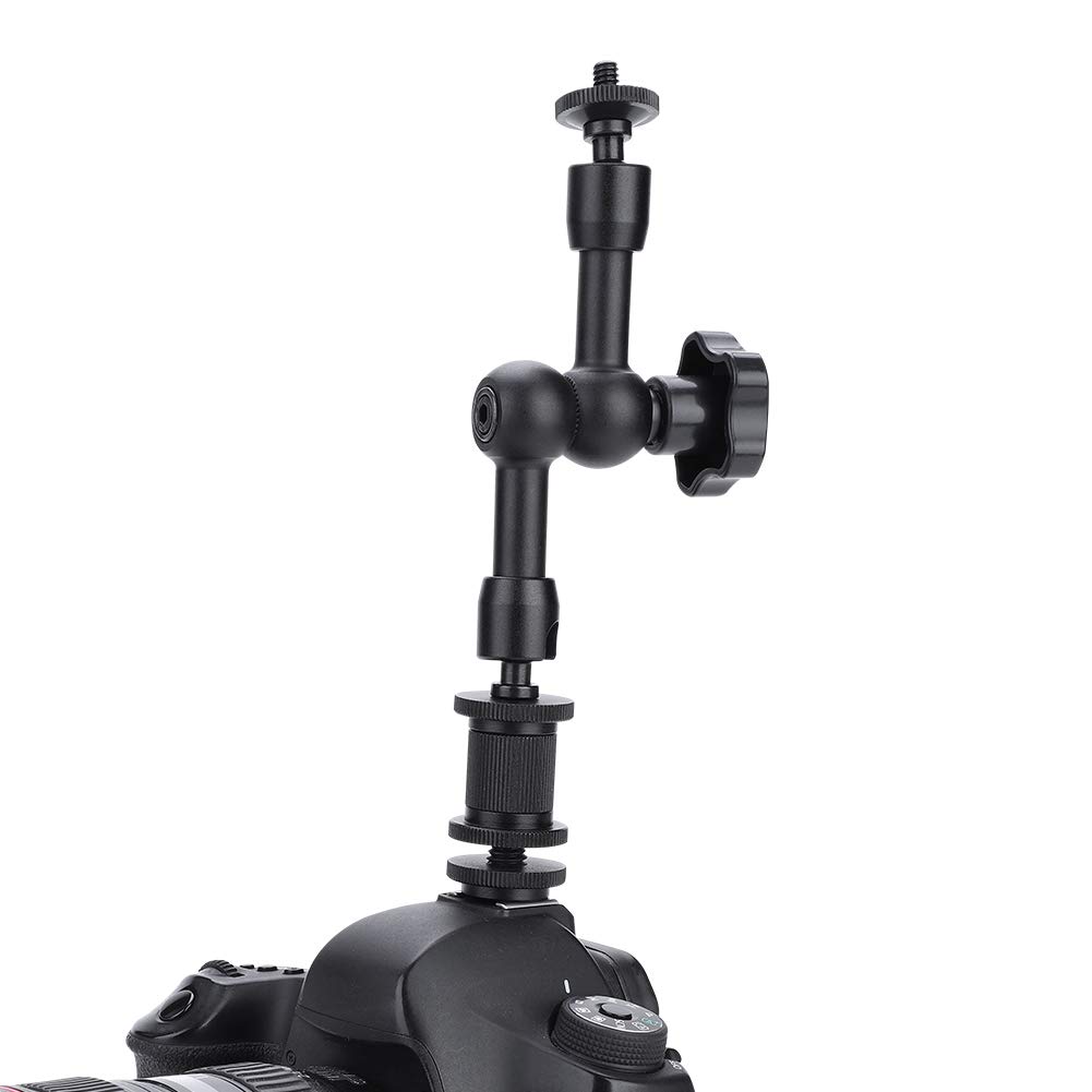 Camera Magic Arm Friction Camera Arm 7" Articulating Adjustable Friction Magic Arm for Hot Shoe Mount Work with Cameras