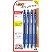 BIC Velocity Bold Retractable Ball Pen, Bold Point (1.6mm), Blue, 4-Count primary
