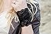 Lace Wrist Cuff Bracelet (Black) Stretch for Women