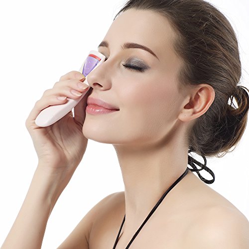 TOUCHBeauty Professional Heated Eyelash Curler with Silicone Refill Pad Curling Tool for Women Long Lasting Naturally Eyelashes EC-2003