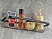 Rozin Wall Mounted Bathroom Shower Caddy Holder Storage Shelf Black Color