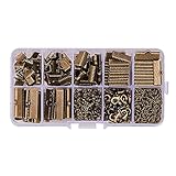 PandaHall Elite About 500Pcs Jewelry Finding Sets with Mixed Sizes Ribbon End Drop Ends Jump Ring Chains Class Learning Lots Antique Bronze