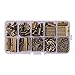 PH PandaHall About 500Pcs Jewelry Finding Sets with Mixed Sizes Ribbon End Drop Ends Jump Ring Chains Class Learning Lots Antique Bronze