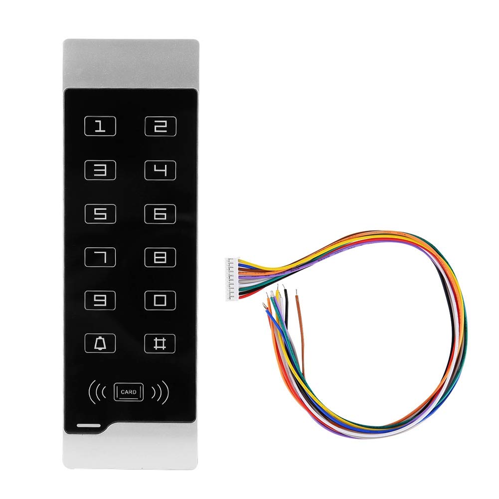 Garsent Touch Screen Password Keypad, Door Access Control Password Card Reader for Security Entry System