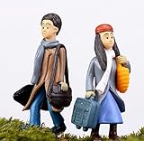 LU2000 Asian People Minifigures Small Size for Micro Landscape Desk Home Decoration Little Statue Mini Sclupture