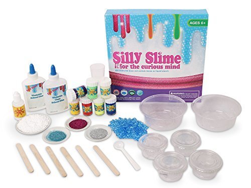 Jumbo DIY Slime Kit l Complete Set to Make Over 10 Recipes l Supplies for Glow Slime, Glitter, Foam, Crunchy Slime, Goo, Putty and more I Fun Party Idea! Jumbo DIY Slime Kit l Complete Set to Make Over 10 Recipes l Supplies for Glow Slime, Glitter, Foam, Crunchy Slime, Goo, Putty and more I Fun Party Idea!