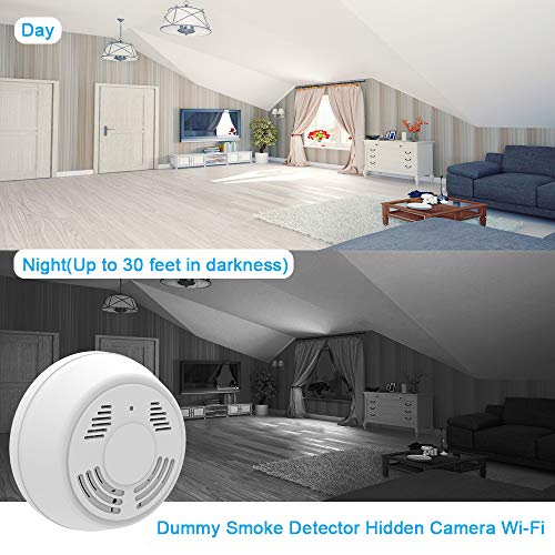 Hidden Camera WiFi Smoke Detector,FUVISION Nanny Cameras and Hidden