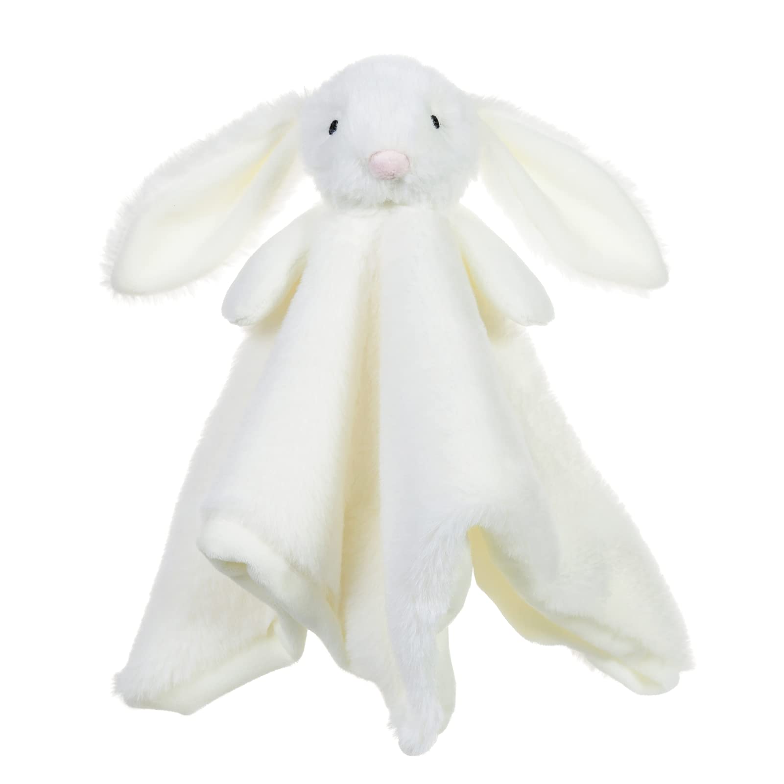 Apricot Lamb Stuffed Animals Cream Bunny Rabbit Security Blanket Infant Nursery Character Blanket Luxury Snuggler Plush Baby Lovey(Cream Bunny)