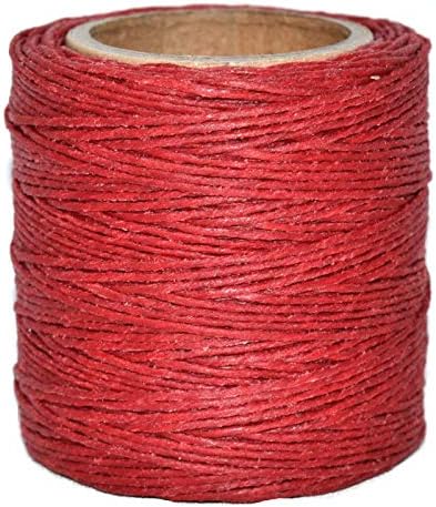 Maine Thread - .035" Scarlet Waxed Polycord. 210 feet each. Includes 2 spools.