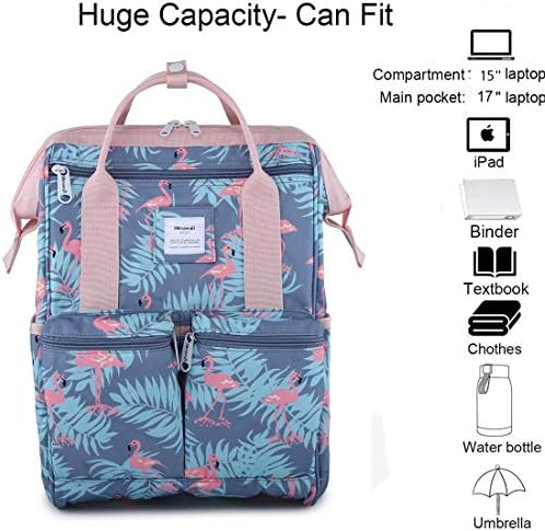 Himawari Backpack/Waterproof School Backpack 17.7" College Vintage Travel Bag for Women,Fits 15.6-17inch Laptop for Student 4 Himawari Backpack/Waterproof School Backpack 17.7" College Vintage Travel Bag for Women,Fits 15.6-17inch Laptop for Student