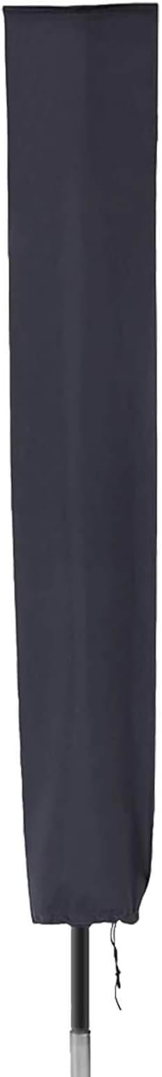 PATIO PLUS Parasol Cover 153x30x30cm Waterproof 600D Oxford PVC Black